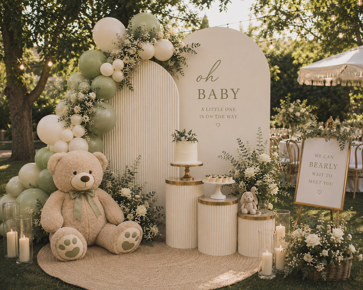 Baby Shower luxury backdrop styling